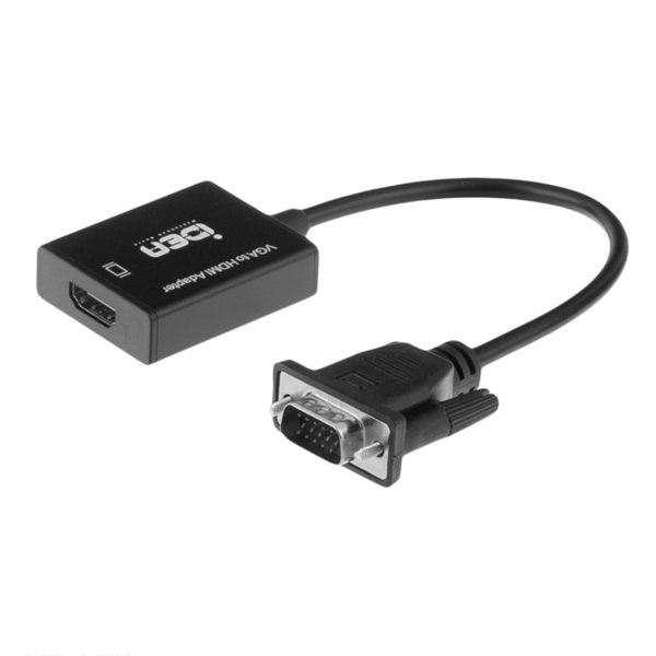 تبدیل VGA به HDMI با ورودی صدا AUX