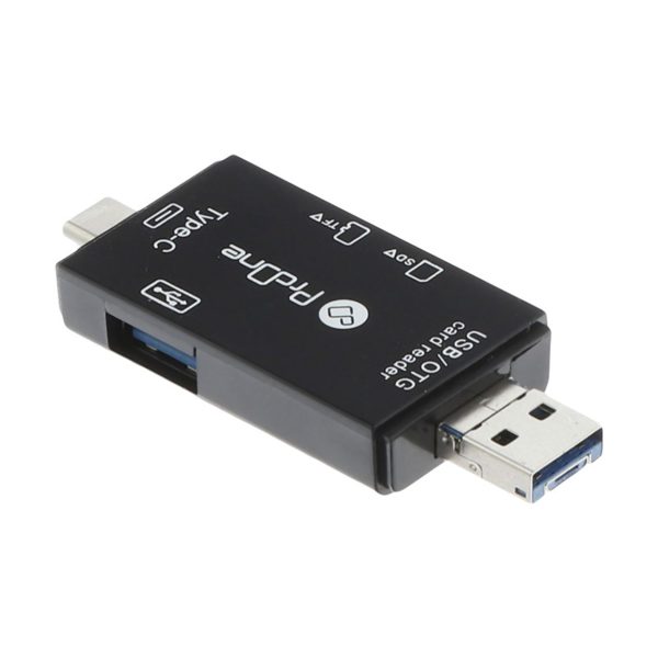 کارت خوان چندکاره پرووان مدل PCO03 با رابط USB-C،Micro-SD،USB،Micro-USB،OTG