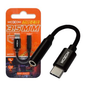 کابل تبدیل USB-C به AUX موکسوم مدل MX-AX01 طول 0.1 متر