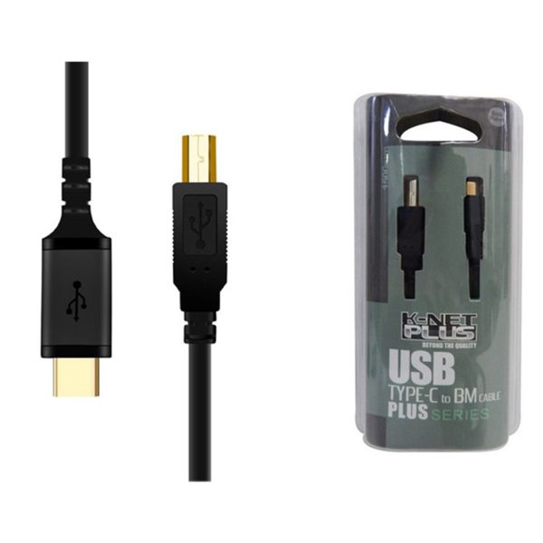 کابل تبدیل USB-C به USB-B پرینتر کی نت پلاس مدل KP-C2005 طول 1/5 متری